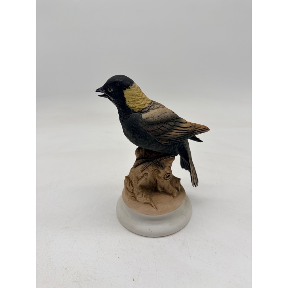 VTG  Porcelain Bird Figurine Lot of 3 Homco Doves Lefton Bobolink Cedar Waxwing - Picture 4 of 9